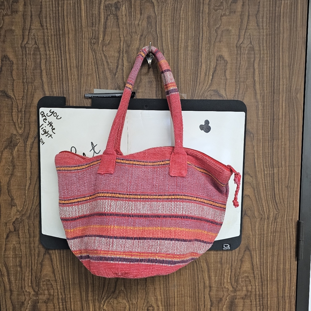 Billabong Woven Cotton Overdized Vintage Tote Bag